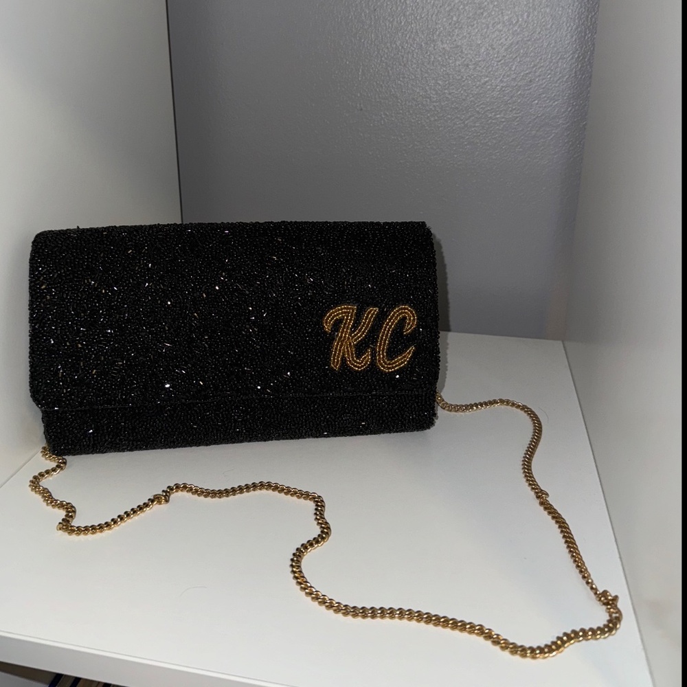 Beaded clutch/crossbody bag